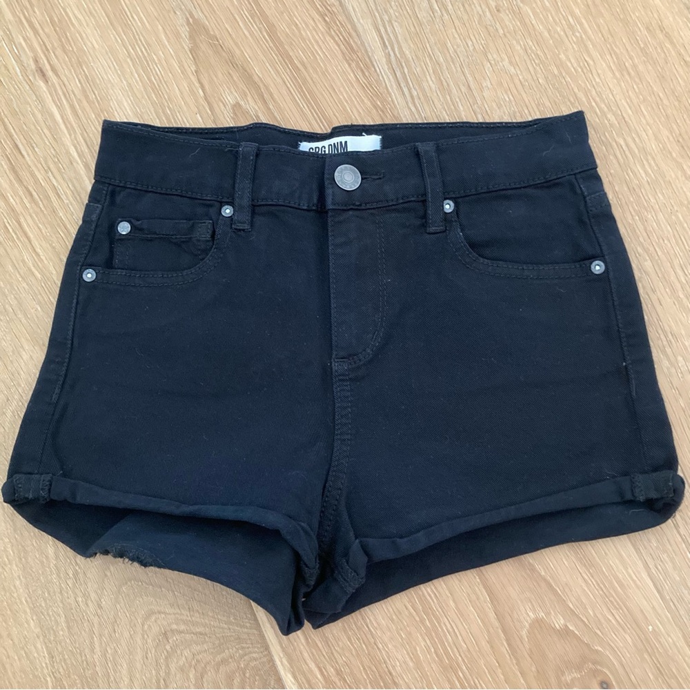 Garage Black Jean Shorts